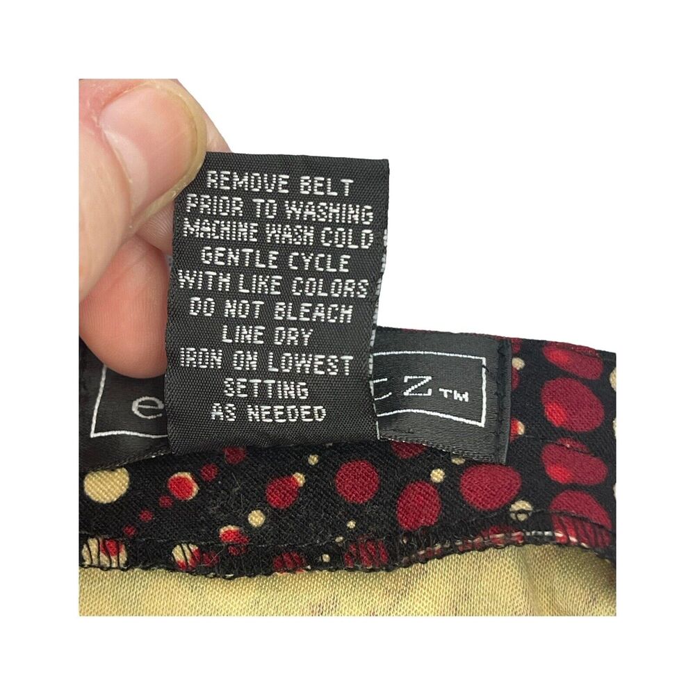 Elementz Skirt A-line Long Multicolored Polka Dot Stretch Women’s Size Small - Picture 6 of 6